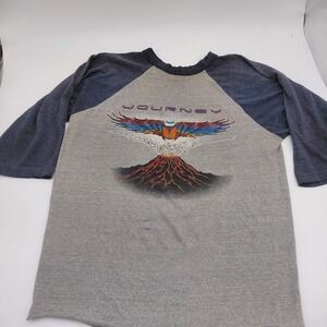 Vtg 80s Journey California Tour Jersey Shirt XL Baseball Sleeve Single Stitch